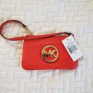 Michael Kors Leather Fulton Wrislet MANDARIN
